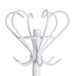 Perchero de Pie 41 x 41 x 180 cm Metal Blanco Perchero de Pie 41 x 41 x 180 cm Metal Blanco