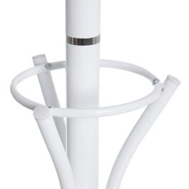 Perchero de Pie 41 x 41 x 180 cm Metal Blanco Perchero de Pie 41 x 41 x 180 cm Metal Blanco