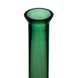 Jarrón Verde Vidrio 10 x 10 x 27,5 cm