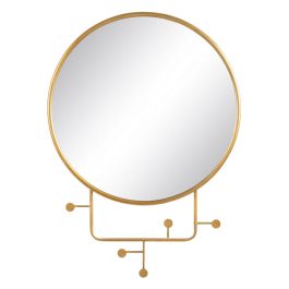Espejo de pared 76 x 6 x 104 cm Dorado Metal