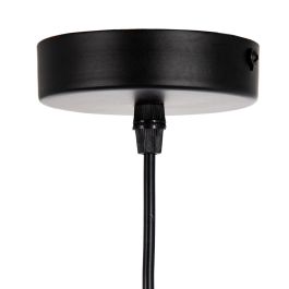 Lámpara de Techo 40 x 40 x 234 cm Cristal Negro Metal Ø 15 cm Moderno