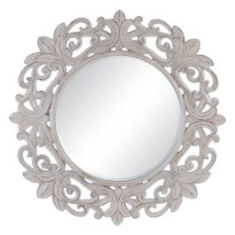Espejo de pared 122,7 x 4,8 x 122,7 cm Cristal Blanco Poliuretano Precio: 383.9500005. SKU: S8800981