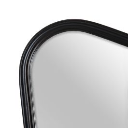 Espejo de pared 77 x 2,5 x 98 cm Negro Metal