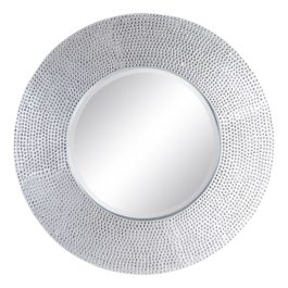 Espejo de pared 87,6 x 6,6 x 87,6 cm Cristal Blanco Poliuretano Precio: 272.94999952. SKU: S8800969