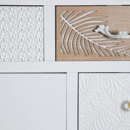 Recibidor con Cajones MISS DAISY 67 x 34 x 86 cm Natural Madera de pino Blanco
