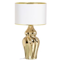 Lámpara de mesa Blanco Dorado Cerámica 60 W 220-240 V 32 x 32 x 45 cm Precio: 80.4892. SKU: B14LE7M33W