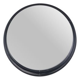 Espejo de pared 60,5 x 15,5 x 60,5 cm Negro Metal