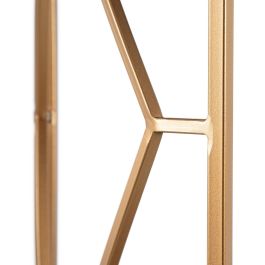 Carro de Cocina 46,5 x 46,5 x 77 cm Natural Dorado Metal Madera
