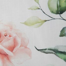 Cojín Blanco Rosas 45 x 45 cm