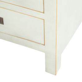 Mesita de Noche 44 x 34 x 77 cm Madera Verde Claro DMF Mesita de Noche 44 x 34 x 77 cm Madera Verde Claro DMF