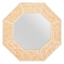 Espejo de pared 81 x 6,5 x 81 cm Natural Bambú Precio: 135.95000012. SKU: S8801262