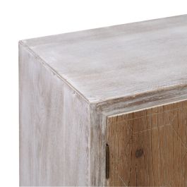 Mueble de TV COUNTRY 150 x 35 x 53,5 cm Natural Blanco Madera de abeto Madera MDF