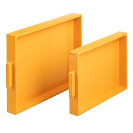 Bandeja 45 x 33 x 4,5 cm Amarillo DMF (2 Unidades) Bandeja 45 x 33 x 4,5 cm Amarillo DMF (2 Unidades)