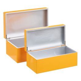 Caja Decorativa 35 x 20 x 15 cm DMF (2 Unidades)