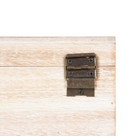 Caja Decorativa 30 x 18 x 12 cm Hojas Ratán DMF (2 Unidades)