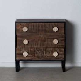 Cajonera BROWNIE Marrón oscuro Madera de abeto 80 x 35 x 80 cm Madera MDF