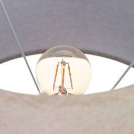 Lámpara de mesa Blanco Lino Madera 60 W 220 V 240 V 220-240 V 30 x 30 x 66 cm