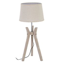 Lámpara de mesa Blanco Lino Madera 60 W 220 V 240 V 220-240 V 30 x 30 x 69 cm Precio: 41.89000035. SKU: S8801446