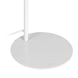 Lámpara de mesa Blanco Beige Hierro Ratán 60 W 220 V 240 V 220-240 V 22 x 17,5 x 50 cm
