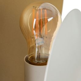 Lámpara de mesa Blanco Dorado Hierro 60 W 220 V 240 V 220-240 V 30 x 17,5 x 46 cm