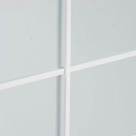 Espejo de pared Blanco Metal Cristal Hierro Ventana 90 x 3 x 120 cm Espejo de pared Blanco Metal Cristal Hierro Ventana 90 x 3 x 120 cm