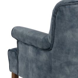 Sillón 77 x 64 x 88 cm Tejido Sintético Madera Azul claro