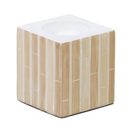 Portavelas Beige Bambú Madera MDF 10,5 x 10,5 x 10,5 cm Precio: 11.9789997338. SKU: B18ZS9CR6W