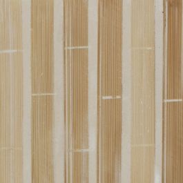 Portavelas Beige Bambú Madera MDF 10,5 x 10,5 x 10,5 cm