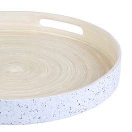 Bandeja de Aperitivos Natural 40 x 40 x 5 cm Blanco Bambú 3 Piezas Bandeja de Aperitivos Natural 40 x 40 x 5 cm Blanco Bambú 3 Piezas