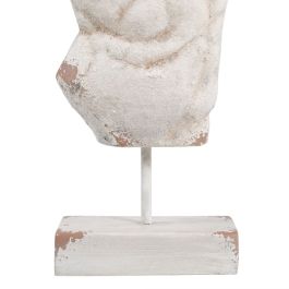 Escultura Blanco Metal Resina Hierro Óxido de magnesio 38 x 16 x 68 cm Busto