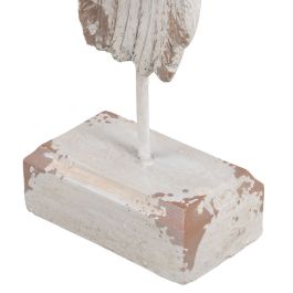 Escultura Blanco Resina Óxido de magnesio 22 x 10 x 62 cm