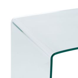 Mesa auxiliar Transparente Cristal Templado 63 x 50 x 48 cm Mesa auxiliar Transparente Cristal Templado 63 x 50 x 48 cm