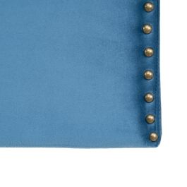 Cabecero de Cama 160 x 6 x 60 cm Tejido Sintético Azul