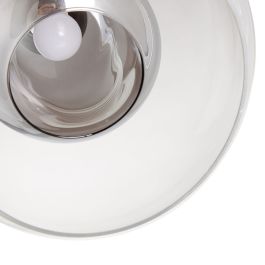 Lámpara de Techo Cristal Gris Metal 30 x 30 x 50 cm