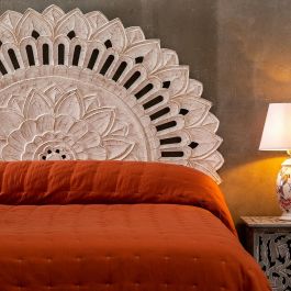Cabecero de Cama 155 x 100 cm Blanco DMF