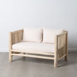 Sofá de 2 Plazas AKAR 131 x 80 x 77,5 cm Natural madera de teca