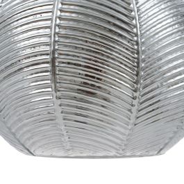 Lámpara de Techo 20 x 20 x 15,5 cm Cristal Plata Hierro Ø 20 cm