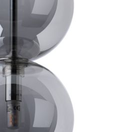 Lámpara de Techo Plateado Cristal Hierro 28 W 220-240 V Ø 15 cm 15 x 15 x 120 cm