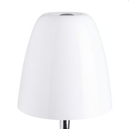 Lámpara de mesa Blanco Plateado Metal Cristal Hierro Hierro/Cristal 60 W 220 V 240 V 220 -240 V 28 x 28 x 56 cm