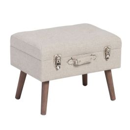 Baúl Tejido Sintético Madera Baúl Tejido Sintético Madera