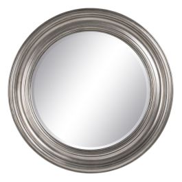 Espejo de pared 53 x 3,5 x 53 cm Cristal Madera Plata Espejo de pared 53 x 3,5 x 53 cm Cristal Madera Plata