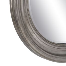 Espejo de pared 53 x 3,5 x 53 cm Cristal Madera Plata Espejo de pared 53 x 3,5 x 53 cm Cristal Madera Plata