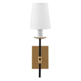 Lámpara de Pared 12 x 15 x 36 cm Negro Dorado Metal Clásico Lámpara de Pared 12 x 15 x 36 cm Negro Dorado Metal Clásico