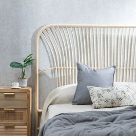 Cabecero de Cama 160 x 3 x 125 cm Natural Ratán Cabecero de Cama 160 x 3 x 125 cm Natural Ratán