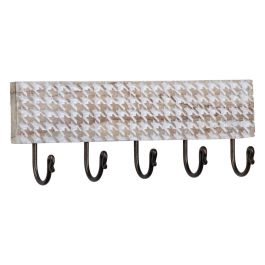 Perchero de Pared 46 x 7 x 16,5 cm Metal Madera Perchero de Pared 46 x 7 x 16,5 cm Metal Madera