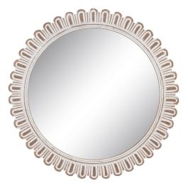 Espejo de pared Blanco Cristal Madera de mango 73 x 2 x 73 cm