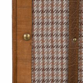 Juego de Baúles 50 x 36 x 20 cm Tejido Sintético Madera Cuadros (2 Piezas) Juego de Baúles 50 x 36 x 20 cm Tejido Sintético Madera Cuadros (2 Piezas)