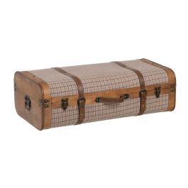 Juego de Baúles 80 x 41,5 x 25 cm Tejido Sintético Madera Cuadros (2 Piezas) Juego de Baúles 80 x 41,5 x 25 cm Tejido Sintético Madera Cuadros (2 Piezas)