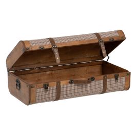 Juego de Baúles 80 x 41,5 x 25 cm Tejido Sintético Madera Cuadros (2 Piezas) Juego de Baúles 80 x 41,5 x 25 cm Tejido Sintético Madera Cuadros (2 Piezas)