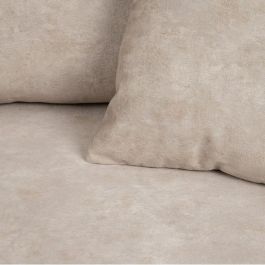 Sofá Beige Fibra Madera de pino Gomaespuma 206 x 88 x 100 cm